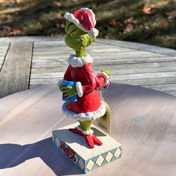 Jim Shore Grinch “Nice” "Naughty" Staute Dr. Seuss Santa Ornament Christmas NEW - Picture 7 of 10